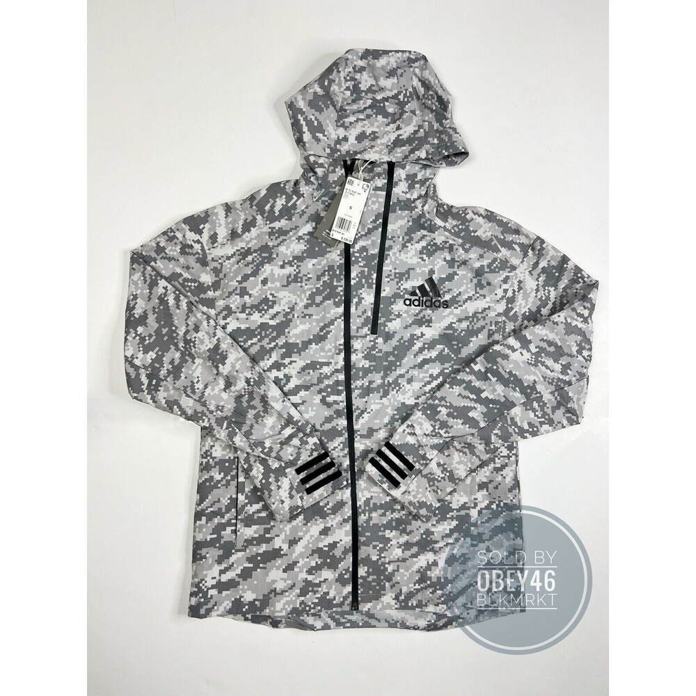 ADIDAS ID REFLECTIVE CAMO MEN’S JACKET EI7462 Size Small